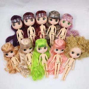 Middie blyth – poupée articulée, 27 types de cheveux colorés, 20cm, nue, peau blanche, visage mat et combiné en cadeau, 240307