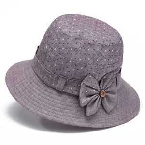 Chapeau de seau d'âge moyen et âgé pour femmes printemps et automne chapeau d'ombrage de soleil bassin grand-mère chapeau de motif de coucher de soleil pour femmes panaméennes 240329