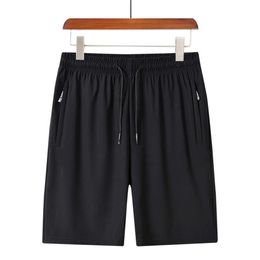 Middelbare papa shorts man mannelijke bovenkleding zomer dunne ijs zijde snel droog vet los fitting en atletische caprisuzicj van middelbare leeftijd van middelbare leeftijd