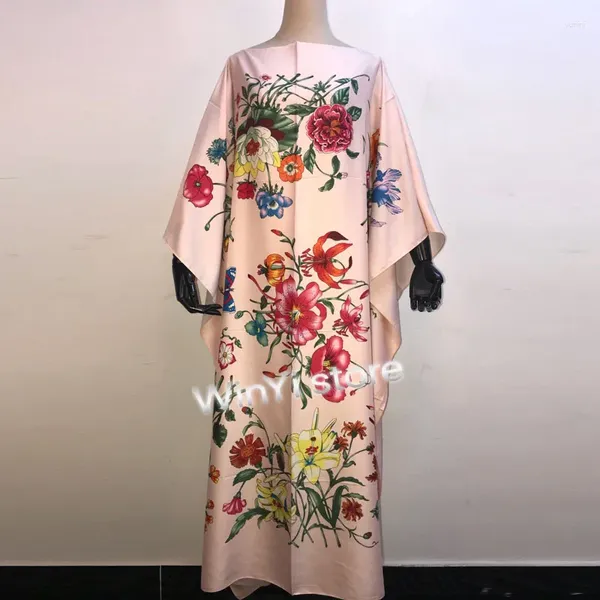 Middle East Koweït Fashion Femmes Prom Sexy Boho Summer Casual Stwill Floral Evening Party Place Long Maxi Dress Tourism Jirt