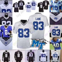 Middle Tennessee State Football Jersey NCAA College Jaylin Lane Asher O'Hara Ohara O Hara Pierce Ty Lee Marshall Render Hightower Vander Esch Lawrence