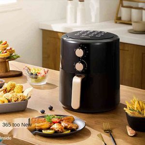 Midea 3L Friteuse à air antiadhésive 1300w Friteuses électriques sans huile Friteuse multifonctionnelle Cuiseur à minuterie réglable Friteuse à air T220819