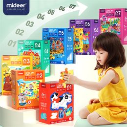 Mideer Kid Jigsaw Montessori Educatief Geavanceerd grote stuk puzzel Puzzel Baby Toddler Early Education Toys Brain Development 201218