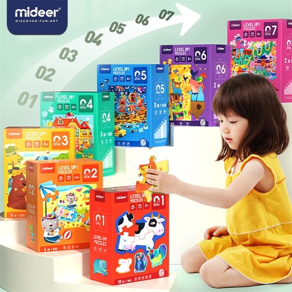 Mideer Kid Jigsaw Montessori Puzzle Éducatif Avancé Grande Pièce Puzzle Bébé Toddler Éducation Précoce Jouets Développement Du Cerveau 201218