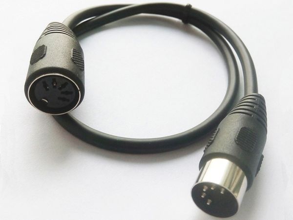 Câble d'extension audio, MIDI 5pin din mâle à un cordon d'adaptateur MIDIAT féminin pour le plateau midi 50 cm / 1pc