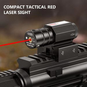 Midten Red Dot Laser Sight Scope met verstelbare Picatinny Rail Mount Rifle Pistol Airsoft Laser met batterijen voor 11 mm/21 mm