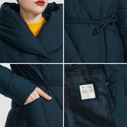 Miegofce 2020 Winter Long Model Women S Jacket Coat Warm Fashion Parkas Hoge kwaliteit Bio Down Gloednieuw ontwerp LJ200825