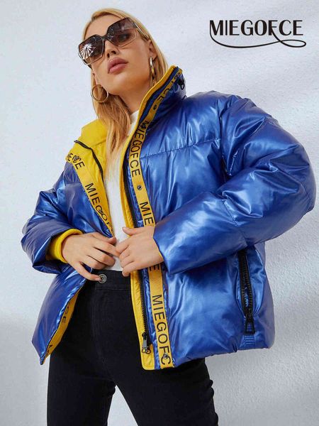 MIEGOFCE automne hiver veste veste de sport pour mouvement femmes Parka courte avec manteau de couture de haute qualité D21512 211130