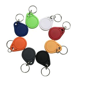 13.56mhz rfid MIFARE Classicﾮ 1K Chip 8 colores Llavero para control de acceso -100pcs / lot