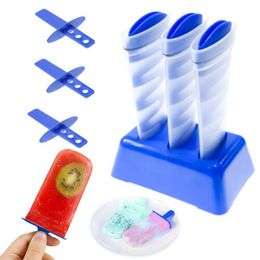 Mighty Freeze Creative Ice Maker Tool Spiraal DIY Schimmel Siliconen Emmer Draagbare Ijs Buizen Multifunctionele Ice Pop Maker YL0249