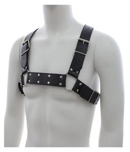 Mighty Male Chest Harness Sexy Men Body Body Stracts Club Club Wear Costumes A réglable Faux Buckles NOUVEAUX DESIGNEMENT4065862