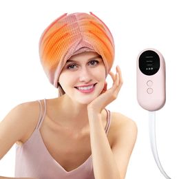 Migraine Relief Cap Elektrische Airbag Hoofdmassage Warmte Trillingen Kneden Handdoek Hoofdpijn Ontspanning Behandeling Anti Stress Machine 240309