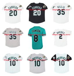 Miguel Cabrera Gary Sheffield Marlins Baseball Jersey Florida Dontrelle Willis Mike 31 Piazza Andre Dawson Hanley Ramirez Bonilla 1997 2003 World Series Maat