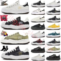 Mihara Maison Yasuhiro Mmy chaussures noir blanc dissolve hommes décontracté toile verte bleu bleu rouge baskets féminines vintage lacets rose solide sneaker