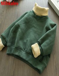 Mihkalev Fashin dikker kinderen hoodies sweatshirts voor meisje winterkleding 2018 kinderen fleece kleding outfits baby bovenkleding4789125