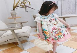 Mihkalev modèle floral bébé fille robe d'été 2020 enfants robe pour filles robes de princesse enfants tutu robe vêtements de danse F12172923685