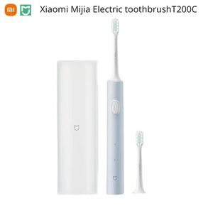 Mijia T200C Sonic Electric Tooth Brush IPX7 Waterdichte MI Volwassen huishouden Typec Oplaadbare ultrasone tanden Cleaner 240515
