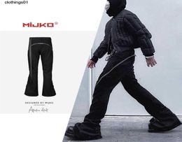 Mijko Men039s Wear Women039s Jeans de otoño e invierno Nuevos productos RO Style Spiral Track Ed Gran Pantalones de plátano BL7387702