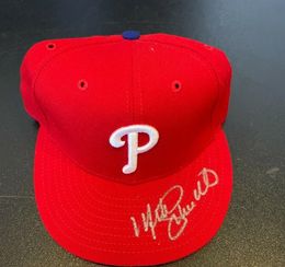 Mike Schmidt Derek 2 Molina Harper GRIFFEY volpe Autographié Signé signé auto Collectable hat cap