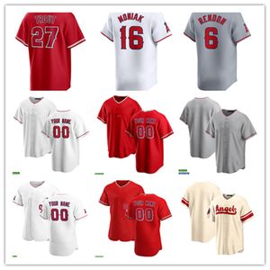 Mike Trout Taylor Ward Nolan Schanuel Anthony Rendon Brandon Drury Zach Neto Aaron Hicks Logan O'Hoppe Jo Adell Luis Rengifo Jose Suárez Matt Moore Jersey de béisbol