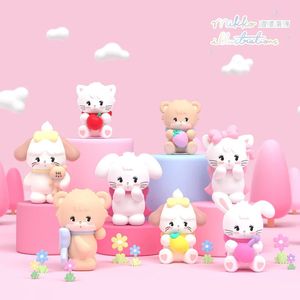 Mikko Blind Box Dream -serie Anime Figures Kawaii Cartoon Creative Deskop Ornament Mystery Cute Doll Model Gifts 240426