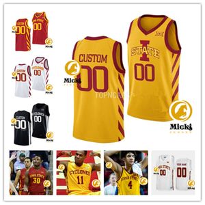 Milan Momcilovic Omaha Biliew Iowa State Cyclones basketbalshirt 13 Cade Kelderman JT Rock gestikte Iowa State jerseys