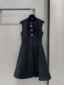 Milan Runway Dress 2024 Nieuwe Spring Summer O Neck Fashion Designer Dresses Brand Same Style Dress 0424-10