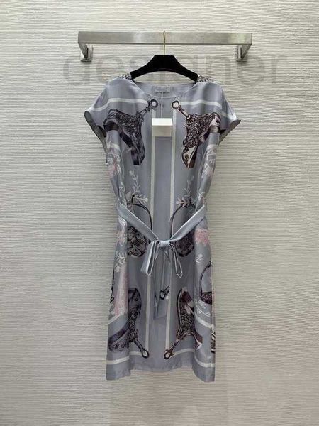 Robe de piste Milan 2024 Nouveau printemps d'été O Robes de créateur de mode Brand Same de style robe 4fma