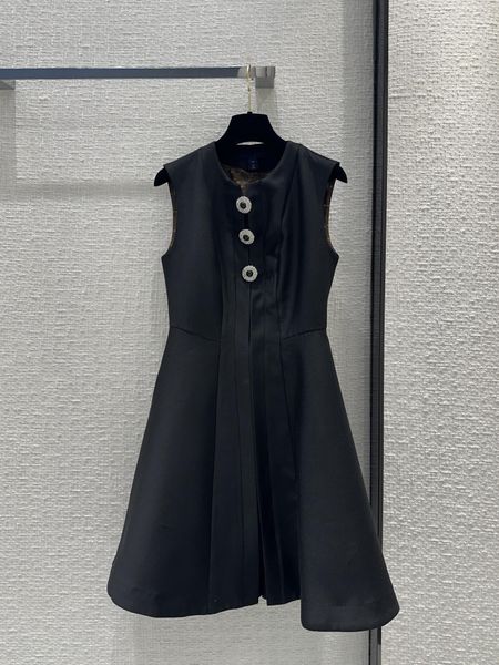 Robe de piste Milan 2024 Nouveau printemps d'été O Robes de créateur de mode Brand la même robe de style 0424-10