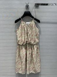 Milan Runway Street Style Dresses 2024 Nieuwe Spring Summer Print Skirts Brand dezelfde stijl damesontwerperjurk 0514-2