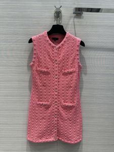 Milan Runway Street Style robes 2024 nouveau printemps été O cou jupes marque même Style robe de créateur pour femmes 0321-13