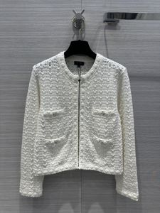 Milan Runway Sweaters 2024 Nieuwe Spring O Nek Lange Mouw Tops Brand Same Style Coats Damesontwerper Sweater 0321-16
