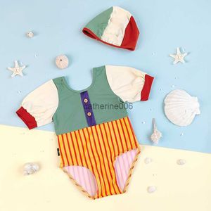 MILANCEL 2023 Zomer Kinderen Zwempak Patchwork Meisje Zwemkleding Baby Zwempak L230625