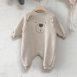 MILANCEL Baby Rompers Cartoon Girls Vêtements à manches longues Infant Boys Play Suit Korean Baby 211229