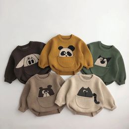 MILANCEL kinderkleding truien cartoon jongens gebreide kleding Koreaanse stijl kinderen trui uitloper 231220