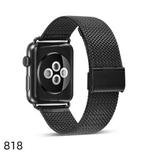 Milanese lusarmband Correa-bandjes voor Apple Watch Ultra 49 mm bandserie 9 8 7 6 SE 5 41 mm 45 mm 44 mm 42 mm Luxe roestvrijstalen metalen band Iwatch 4 3 2 1 38 mm 40 mm 818DD