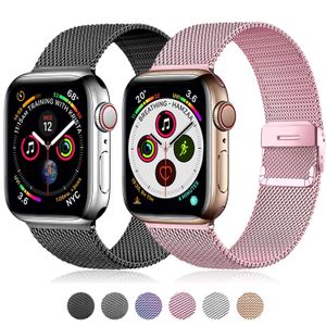 Bracelet à boucle milanaise pour Apple Watch Ultra 49 mm série 8 7 se 6 5 4 3 Bracelet en acier inoxydable Boucle réglable magnétique avec adaptateur iwatch 41 mm 45 mm 40 mm 44 mm 38 mm 42 mm