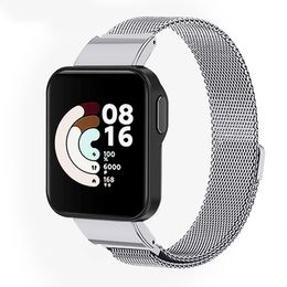 Correa magnética milanesa para la banda de metal Lite de Xiaomi Mi Watch For Redmi Watch1 Minqueo de metal Muñeco de muñeca de pulsera de muñeca de muñeca de metal