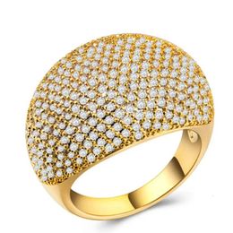 Milangirl Hoge kwaliteit Big CZ Rings Bling For Women Wedding Engagement Fashion Jewelry 231221