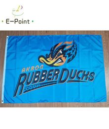 MiLB Akron – drapeau en caoutchouc, 3x5 pieds (90cm x 150cm), bannière en Polyester, décoration volante, maison, jardin, cadeaux festifs, 3297347