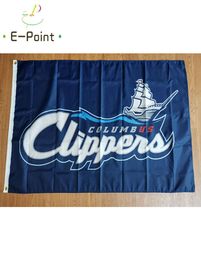 Milb Columbus Clippers Flag 35ft 90cm150cm Polyester Banner Decoration Flying Home Garden Cadeaux festives1928183