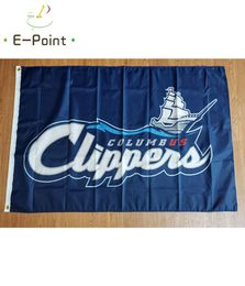 Milb Columbus Clippers Flag 35ft 90cm150cm Polyester Banner Decoration Flying Home Garden Festive Cadeaux4245124