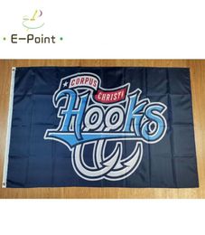 MILB Corpus Christi Hooks Flag 35ft 90cm150cm Polyester Banner Decoratie Flying Home Garden Feestelijke geschenken 5835795