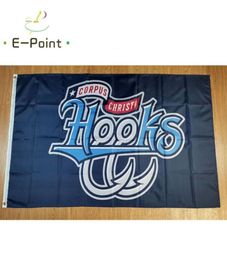 MILB Corpus Christi Hooks Flag 35ft 90cm150cm Banner de poliéster Decoración Flying Home Jardín Festive 5835795