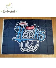 MILB Corpus Christi Hooks Flag 35ft 90cm150cm Banner de poliéster Decoración Flying Home Jardín Festive 5343148