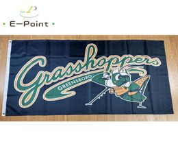Milb Greensboro Grasshoppers Flag 35ft 90cm150cm Polyester Banner Decoration Flying Home Garden Festive Cadeaux 2044520