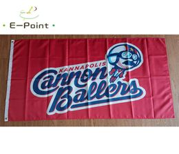 Milb Kannapolis Cannon Ballers Flag 35ft 90cm150cm Polyester Banner Decoration Flying Home Garden Cadeaux festives4363537