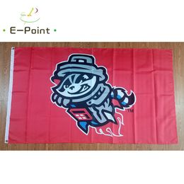 Milb Rocket City Trash Pandas Flag 3*5ft (90cm*150 cm) Polyester Banner Decoratie Flying Home Garden Feestelijke geschenken