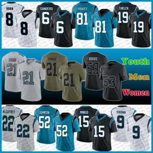 Bryce Young Jonathan Mingo Football Jersey Personnalisé Hommes Femmes Enfants DJ Johnson Miles Sanders Hayden Hurst Adam Thielen Jeremy Chinn Brian Burns Jaycee Horn Frankie Luvu