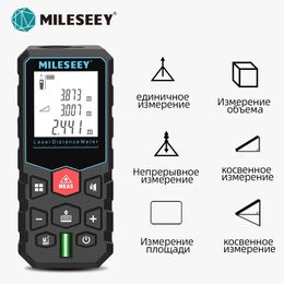 Cinta métrica láser MILESEEY X5 medidor de distancia de 40M ruleta de alta precisión múltiples funciones de medición regla electrónica 240109